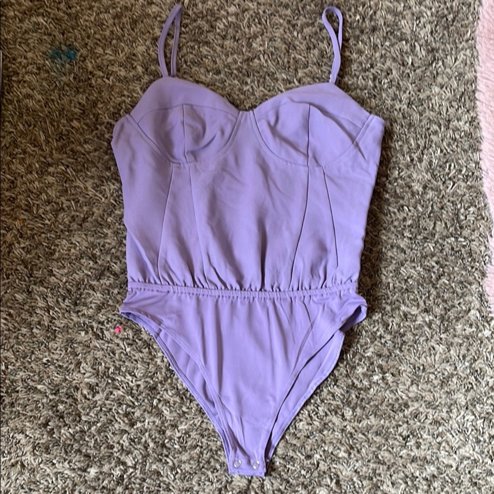Forever 21 Purple Bustier Bodysuit